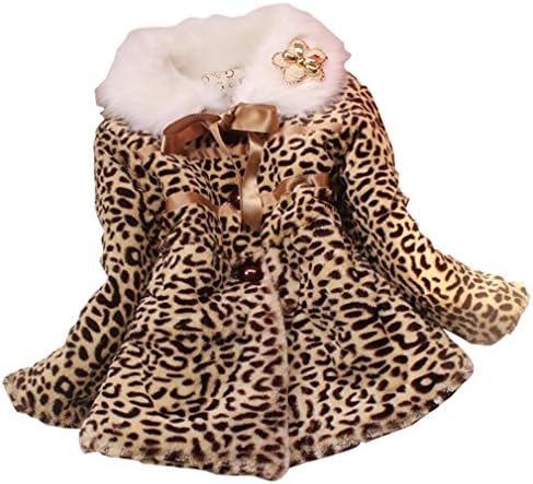 Kids Baby Girls Fleece Coat Winter Warm Jacket Outerwear (1 Year)