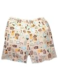 Brick & Mortar Shorts by Zutano - Multi-colored - 0-6 Mths