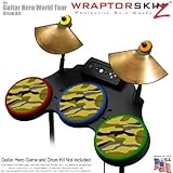 Camouflage Yellow Skin by WraptorSkinz fits Guitar Hero 4 World Tour Drum S ....
