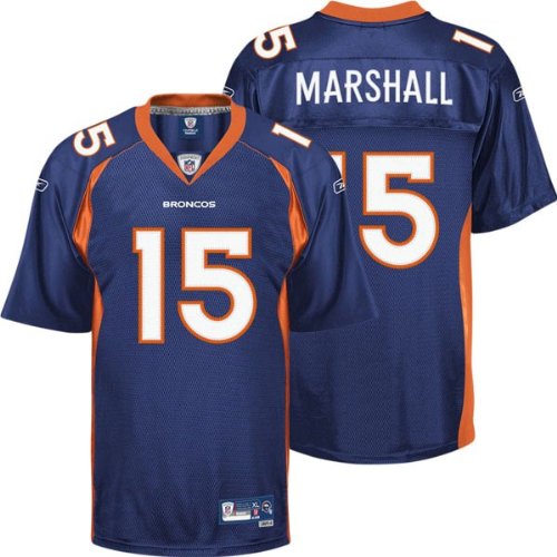 Brandon Marshall Reebok NFL Navy Premier Denver Broncos Jersey - XX-Large