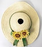 Outdoor Living : Straw Hat with Sunflowers Birdie in a Hat Birdhouse