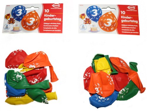 Imagen principal de Everts 48945  - 2 x 10 globos de cumpleaños 