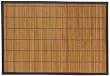 Split Bamboo Placemats Set of 6 with Leatherette Trim 19" x 13"