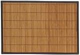 Split Bamboo Placemats Set of 6 with Leatherette Trim 19