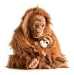 MAMA & BABY ORANGUTAN PLUSH TOY 16"