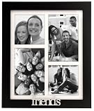 Friends 4 Opening Picture Frame Collage Black Wood