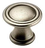 Amerock BP24009-AN Galleria Signature 7 Knob, 30 mm Diameter, Antique Nickel