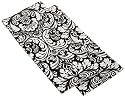 DII Printed Black Damask Dishtowels, Set of 2