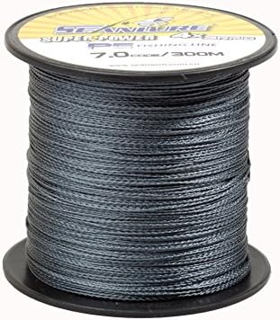 Seanlure 300M Super Power 4 Braided PE Braided Fishing Line Dark Grey Dyneema Fiber 50lbs