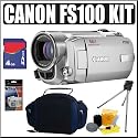 Canon FS100 Flash Memory camcorder Plus Accessory Kit