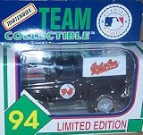 Baltimore Orioles 1994 Matchbox MLB Diecast Ford Flareside Pick-up Truck White Rose Collectible Toy Car 1:64 Scale Pickup