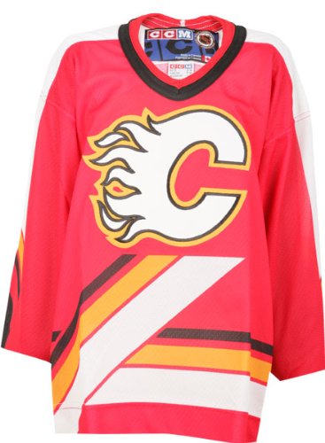 Buy Calgary Flames Kids 4-7 NHL CCM Replica Jersey