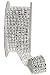 Diamond Ribbon, Rhinestone Look Ribbon (3/4" x 3Y) 4 Rows Diamond - 1 Spool