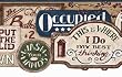 Navy Do Not Disturb Wallpaper Border