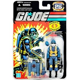 G.I. JOE Hasbro 25th Anniversary 3 3 4 Wave 4 Action Figure Cobra Air Trooper [Elite Infantry] by Hasbro