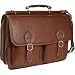 McKleinUSA Hazel Crest 15604 S Series Leather Double Compartment Laptop Case (Brown)
