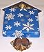 Gourmet Food : Scott's Cakes 1/2 Pound Dark Chocolate Covered Caramels in a Snowflake Box