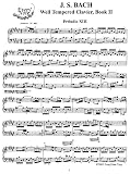 Bach, J.S. Book II: Prelude and Fugue No. 13: Instantly download and print sheet music