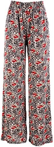 Chandly Women's Plus Size Wide Leg Palazzo Pants-XL-Roses