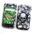 Samsung Vibrant T959 Galaxy S (T-Mobile) Rubberized Snap On Protector Hard Case "Skullerific" Design