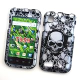 Samsung Vibrant T959 Galaxy S (T-Mobile) Rubberized Snap On Protector Hard Case "Skullerific" Design
