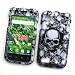 Samsung Vibrant T959 Galaxy S (T-Mobile) Rubberized Snap On Protector Hard Case "Skullerific" Design