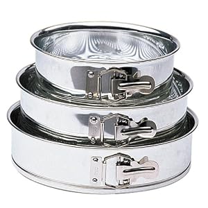 Kaiser Bakeware Basic Tinplate Nested Springform Pans, Set of 3 by Kaiser