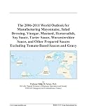 Search : The 2006-2011 World Outlook for Manufacturing Mayonnaise, Salad Dressing, Vinegar, Mustard, Horseradish, Soy Sauce, Tarter Sauce, Worcestershire Sauce, ... Excluding Tomato-Based Sauces and Gravy