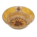 Tuscan Sunflower Serving Bowl