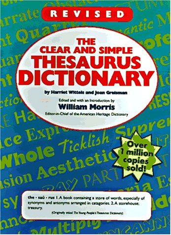 The Clear And Simple Thesaurus Dictionary under Synonyms & Antonyms in The Books Store