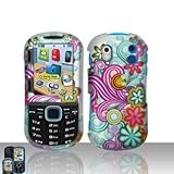 Mixed Flower Design Crystal Hard Skin Case Cover for Samsung Intensity 2 II ....