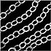 Beadaholique Sterling Silver Hammered Cable Chain, 6mm, Unfinished, by The Foot