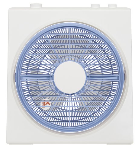 YAMAZEN 25cmボックス扇風機(押しボタンスイッチ) タイマー付 YB-TD251(WB) ホワイトブルー