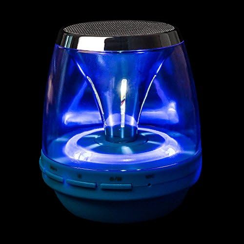 Party Portable Wireless Bluetooth Speaker Haloway with Colorful LED Night Light Shaped Tf Stereo Music Adapter Card USB Fm Radio Support 3.5mm Audio- Works with Any Bluetooth Enabled Device for [Iphone 5s 5c 5 4s 4 Ipod Ipad 4 3 2 Ipad Mini Samsung Galaxy S4 S3 S2 S1 Note 3 Note 2 Sony Xperia Z HTC ONE M7 Nokia Blackberry Z10 Smartphones Mp3/mp4 Player]latop Macbook Pc Tablet Computer (Blue)
