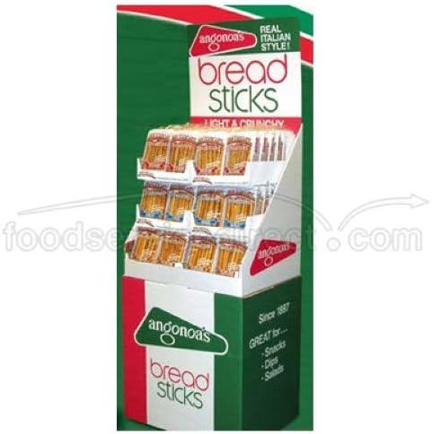 Angonoa Mini Whole Wheat Breadstick, 5 Ounce -- 12 per case.