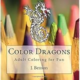 color dragons adult coloring for fun