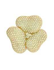 6.4ct TDW Flower Shape Rose Gold Diamond Ring
