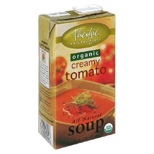 Pacific Natural Foods Organic Soup, Organic Creamy Tomato, 16-Ounce Cartons (Pack of 12)