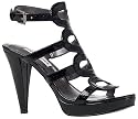 Steve Madden Womens P-Stephi Sandal Black Snake