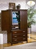Home Elegance 980-7 Mandalay Collection Armoire Espresso Finish