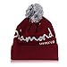 MuLuo Soft Winter Autumn Knit Cap Diamond Pattern Hip-Pop Beanie Hat Red