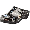 Cape Clogs Women's Zen Blossom Wooden Swedish Clog