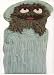 Wilton Oscar the Grouch in Trash Can Cake Pan (502-7512, 1977) Jim Henson Sesame St. Muppets