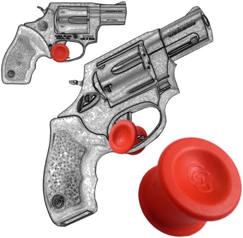 2 Pack Taurus Small And Medium Frame Revolver 22 Long Rifle 9mm .45 410 .357 Magnum and 38 Special Quick Release Conceal Carry Micro Holster Trigger Stay by Garrison Grip (Red)