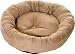 Kakadu Pet Plump Donut Bolster Dog Bed, Small, 20-1/2-Inch by 5-1/2-Inch, Sand Beige