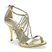 Egyptian Sandal Shoe 3 Inch Heel Gold Rhinestone Halloween Costume Accessory