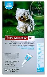 K9 Advantix Flea Control for Dogs 11-20 Pounds (4 Applications)