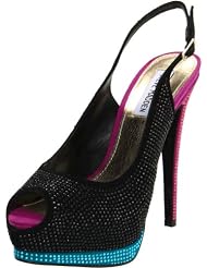 Steve Madden Ladies Masqraid Open-Toe Pump by Steve Madden