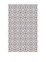 Huella deco Alfombra de Vinilo (Gris Claro/Beige)