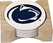 NCAA Penn State Nittany Lions Absorbent Coaster Four Pack Gift Set with Butcher Block Holder